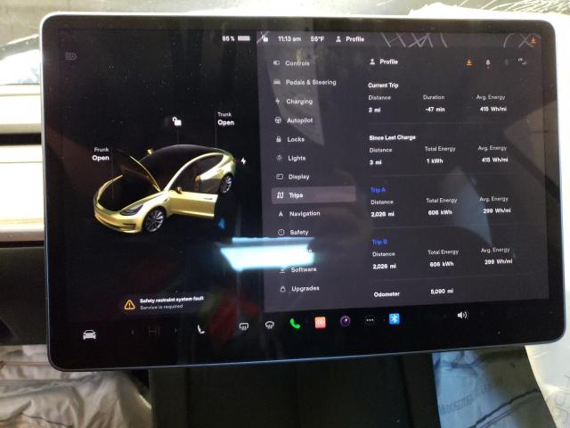 Photo 9 from auction – 2022 TESLA MODEL 3 with VIN 5YJ3E1EA3NF372401