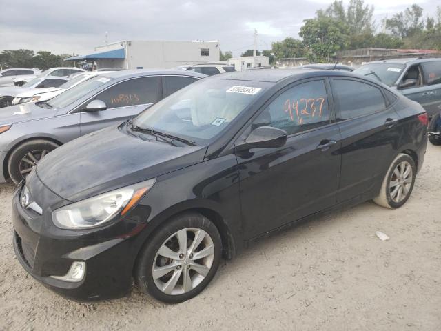 HYUNDAI ACCENT GLS 2012 with VIN KMHCU4AE7CU261797 - Photo from auction