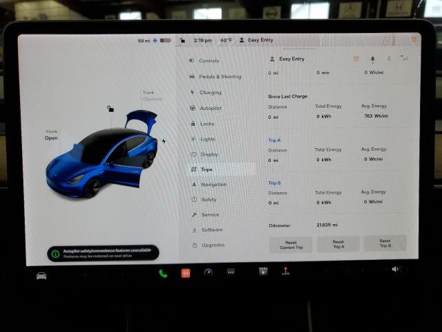 Photo 9 from auction – 2019 TESLA MODEL 3 with VIN 5YJ3E1EA9KF309198