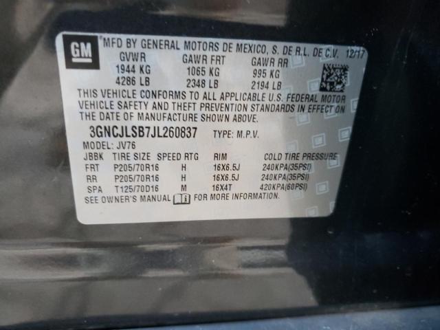 Photo 14 from auction – 2018 CHEVROLET TRAX 1LT with VIN 3GNCJLSB7JL260837