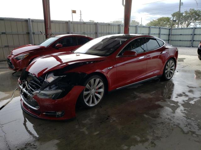 TESLA MODEL S 2014 with VIN 5YJSA1H22EFP62577 - Photo from auction