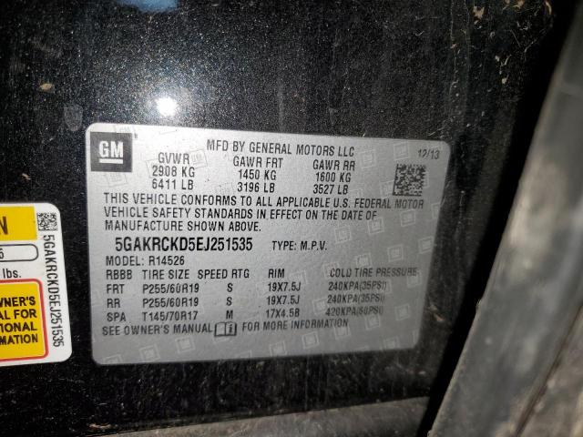 Photo 14 from auction – 2014 BUICK ENCLAVE with VIN 5GAKRCKD5EJ251535