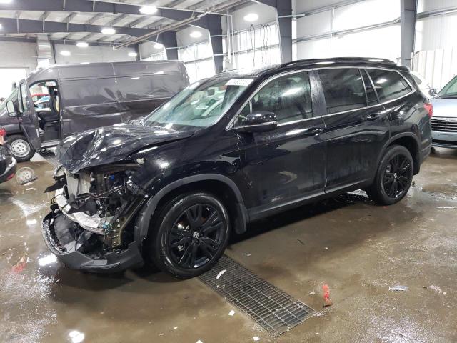 HONDA PILOT SE 2022 with VIN 5FNYF6H29NB002879 - Photo from auction