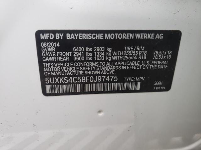 Photo 14 from auction – 2015 BMW X5 XDRIVE3 with VIN 5UXKS4C58F0J97475