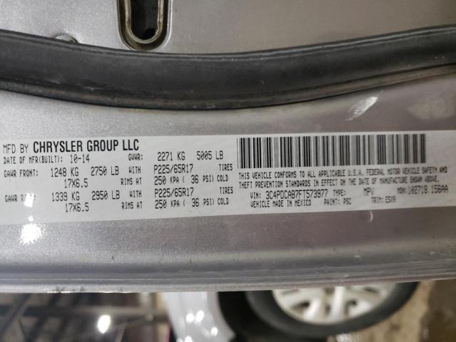 Photo 14 from auction – 2015 DODGE JOURNEY SE with VIN 3C4PDCAB7FT573977