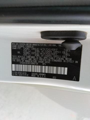 Photo 14 from auction – 2012 TOYOTA HIGHLANDER with VIN 5TDZK3EHXCS066736