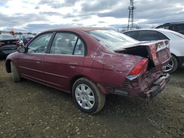 Photo 2 from auction – 2002 HONDA CIVIC EX with VIN 2HGES26712H527335