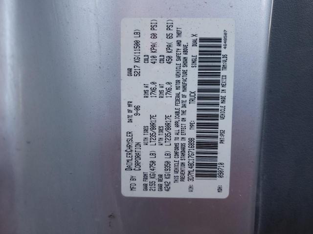 Photo 14 from auction – 2007 DODGE RAM 3500 S with VIN 3D7ML48C17G716898