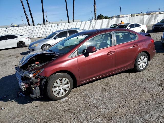 HONDA CIVIC LX 2012 with VIN 2HGFB2F50CH543529 - Photo from auction