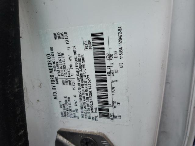 Photo 14 from auction – 2020 FORD TRANSIT CO with VIN NM0LS7E25L1435277