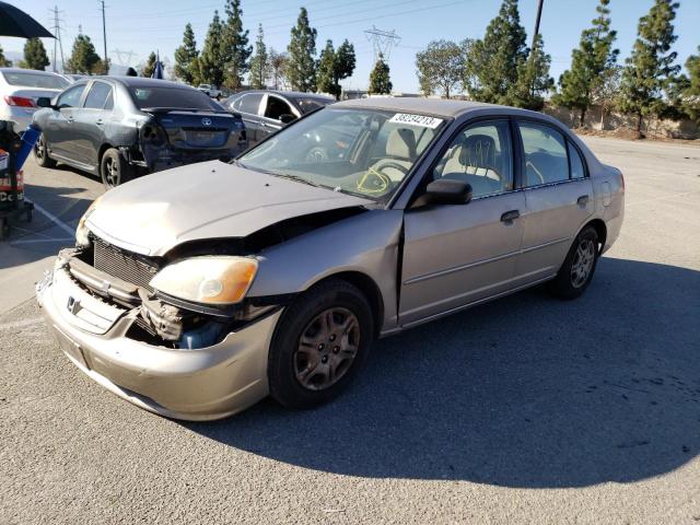 HONDA CIVIC LX 2001 with VIN 2HGES15561H586700 - Photo from auction