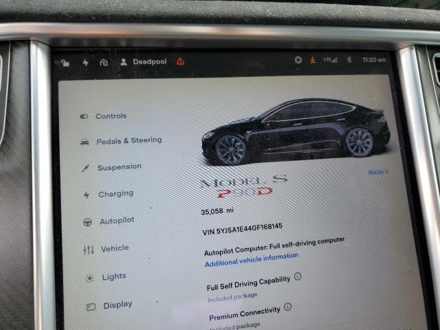 Photo 9 from auction – 2016 TESLA MODEL S with VIN 5YJSA1E44GF168145