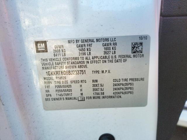 Photo 14 from auction – 2011 GMC ACADIA DEN with VIN 1GKKRTED6BJ233751