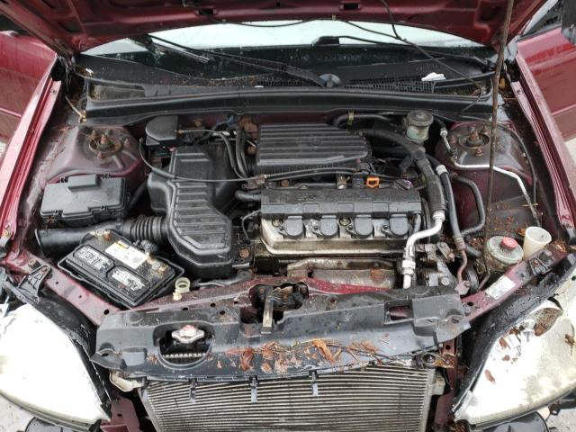 Photo 11 from auction – 2002 HONDA CIVIC LX with VIN 2HGES16562H501306