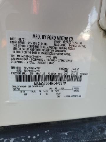 Photo 14 from auction – 2021 FORD ECOSPORT S with VIN MAJ6S3GL4MC440819