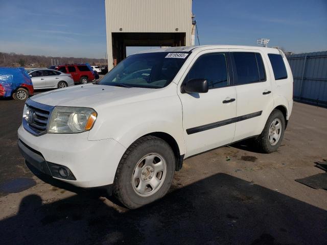 HONDA PILOT LX 2013 with VIN 5FNYF4H27DB035222 - Photo from auction