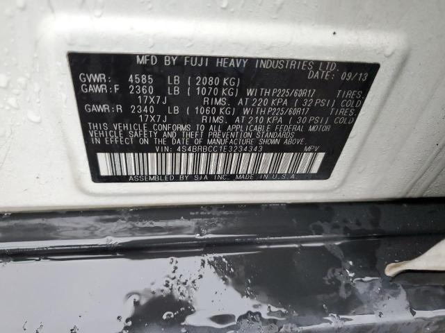 Photo 14 from auction – 2014 SUBARU OUTBACK 2. with VIN 4S4BRBCC1E3234343