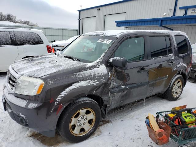 HONDA PILOT LX 2012 with VIN 5FNYF4H29CB007548 - Photo from auction
