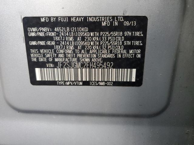 Photo 14 from auction – 2014 SUBARU FORESTER 2 with VIN JF2SJGMC2EH495492