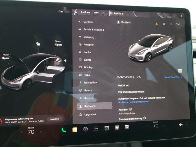 Photo 9 from auction – 2022 TESLA MODEL 3 with VIN 5YJ3E1EA8NF191875