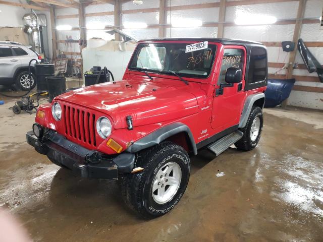 JEEP WRANGLER / 2004 with VIN 1J4FA49S44P743691 - Photo from auction