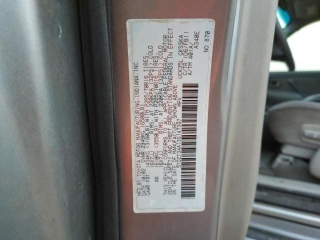 Zdjęcie 14 z aukcji – 2003 TOYOTA SEQUOIA SR z VIN 5TDZT34A13S147397