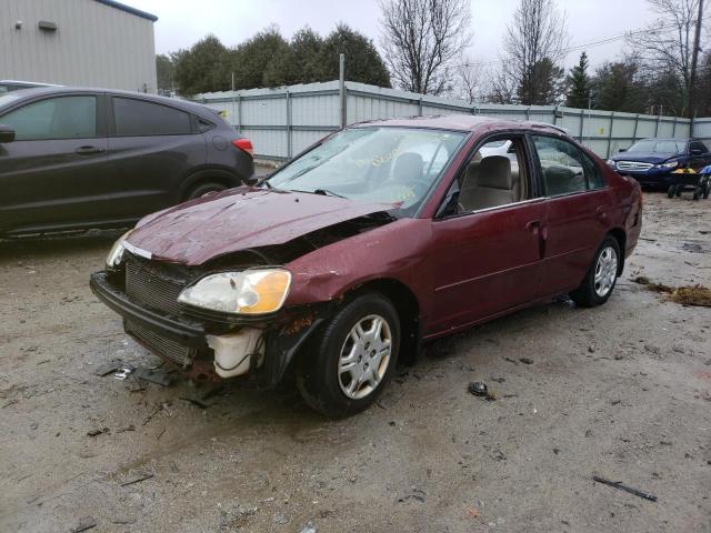 Photo 1 from auction – 2002 HONDA CIVIC LX with VIN 2HGES16562H501306