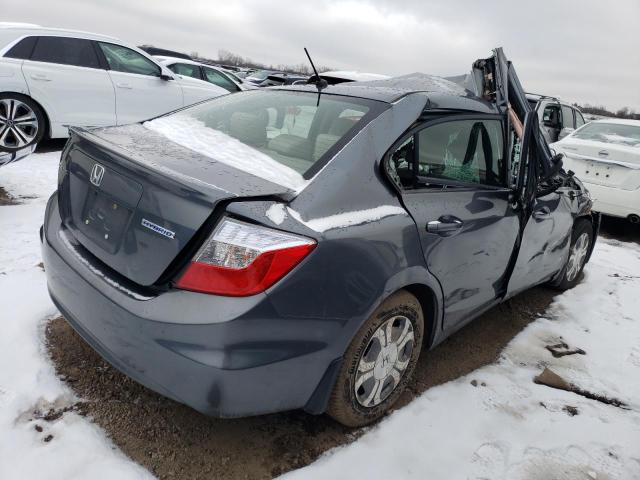 Photo 3 from auction – 2012 HONDA CIVIC HYBR with VIN JHMFB4F29CS004236