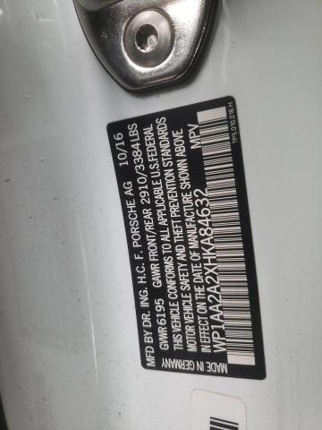 Photo 14 from auction – 2017 PORSCHE CAYENNE with VIN WP1AA2A2XHKA84632