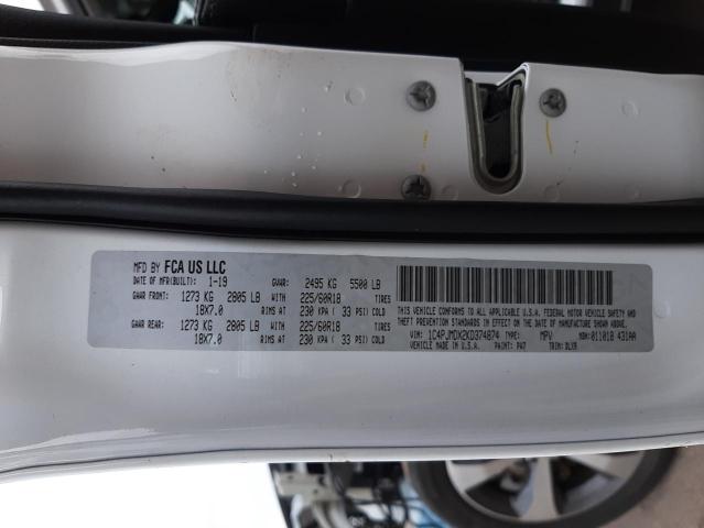 Photo 14 from auction – 2019 JEEP CHEROKEE L with VIN 1C4PJMDX2KD374874
