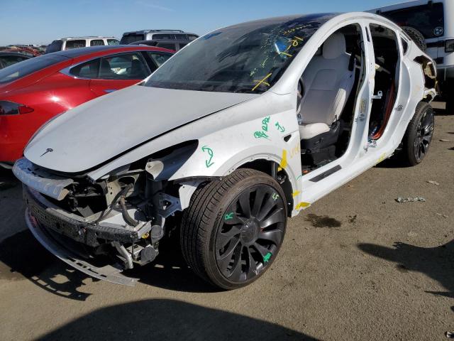 TESLA MODEL Y 2022 with VIN 7SAYGDEF3NF349278 - Photo from auction