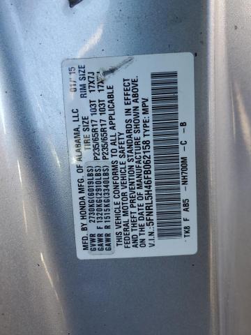 Photo 14 from auction – 2015 HONDA ODYSSEY EX with VIN 5FNRL5H46FB062158