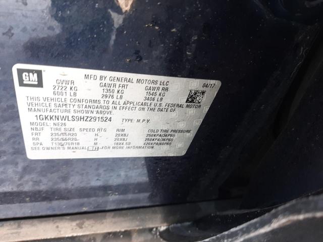 Photo 14 from auction – 2017 GMC ACADIA SLT with VIN 1GKKNWLS9HZ291524