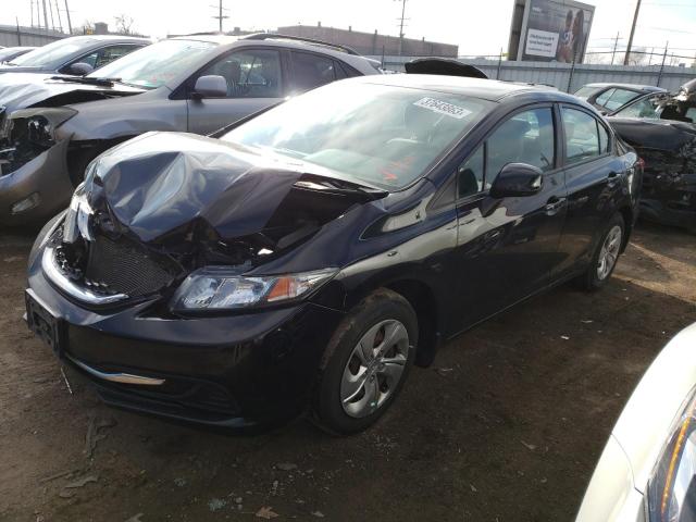 HONDA CIVIC LX 2013 with VIN 19XFB2F59DE083380 - Photo from auction