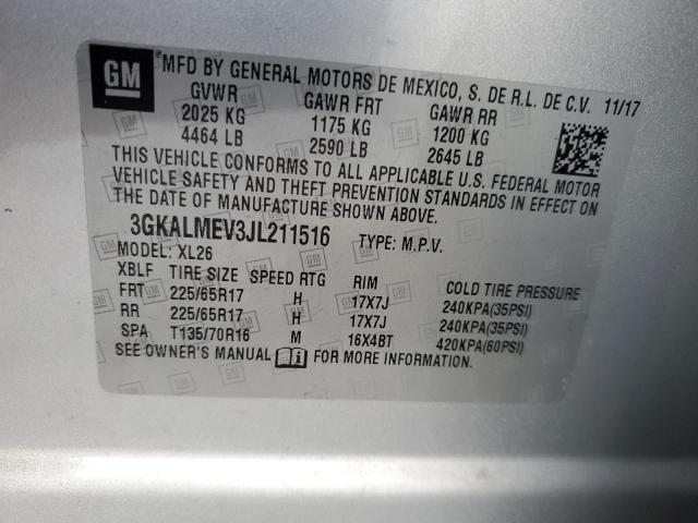 Photo 14 from auction – 2018 GMC TERRAIN SL with VIN 3GKALMEV3JL211516