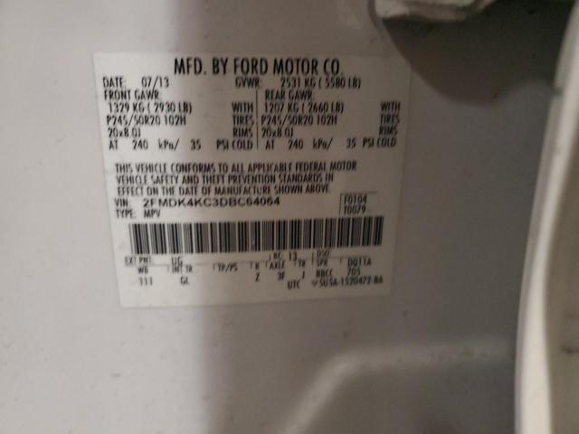Photo 14 from auction – 2013 FORD EDGE LIMIT with VIN 2FMDK4KC3DBC64064