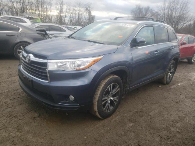 TOYOTA HIGHLANDER 2016 with VIN 5TDJKRFH2GS504606 - Photo from auction