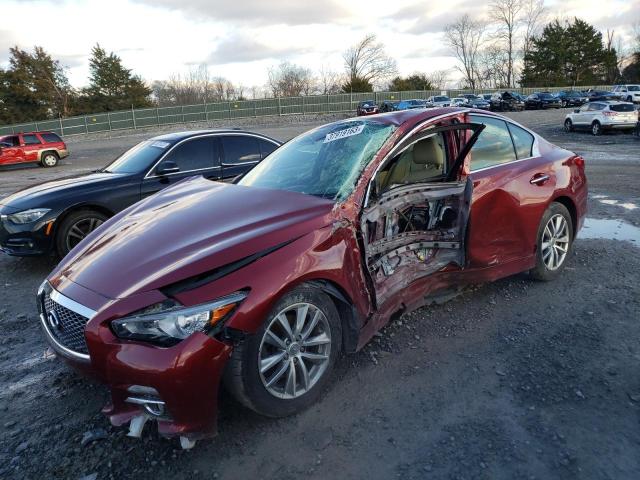 INFINITI Q50 BASE 2015 with VIN JN1BV7APXFM334488 - Photo from auction