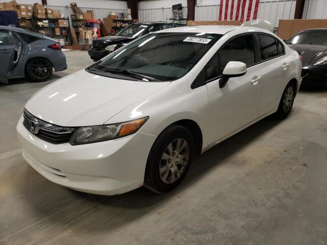 HONDA CIVIC LX 2012 with VIN 19XFB2F50CE090264 - Photo from auction