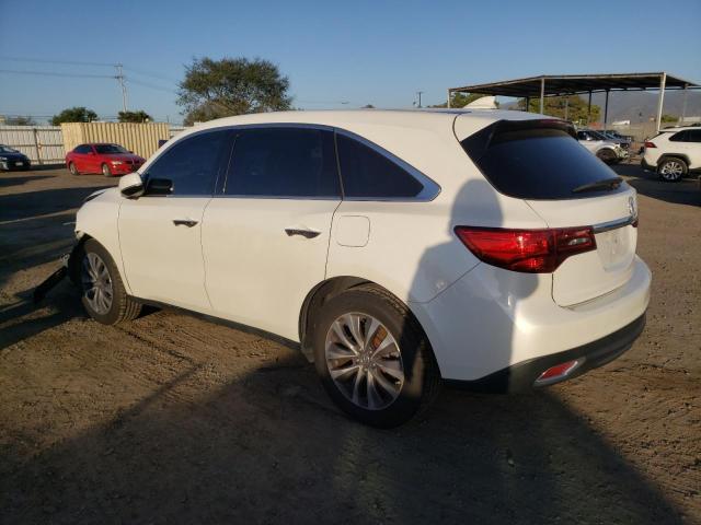 Photo 2 from auction – 2016 ACURA MDX TECHNO with VIN 5FRYD3H44GB001209