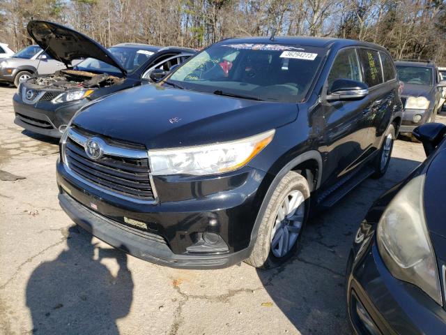 TOYOTA HIGHLANDER 2015 with VIN 5TDZARFH8FS016619 - Photo from auction
