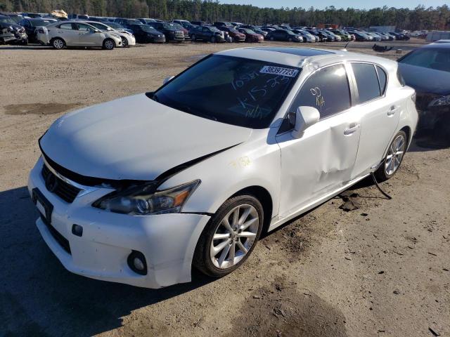 LEXUS CT 200 2012 with VIN JTHKD5BH6C2105193 - Photo from auction