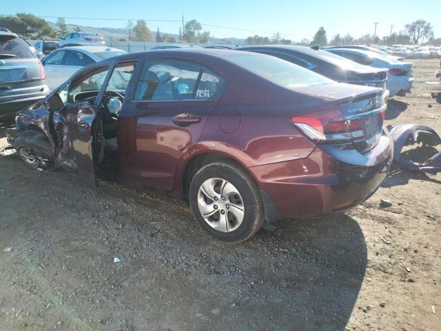 Photo 2 from auction – 2013 HONDA CIVIC LX with VIN 19XFB2F54DE266413