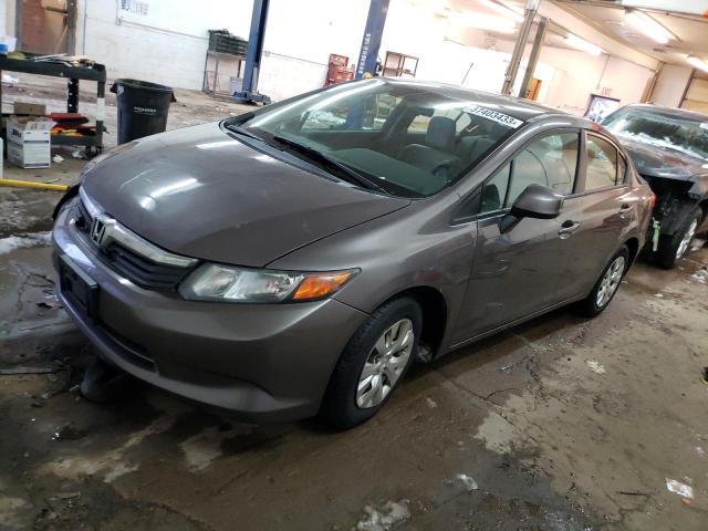 HONDA CIVIC LX 2012 with VIN 19XFB2F59CE060969 - Photo from auction
