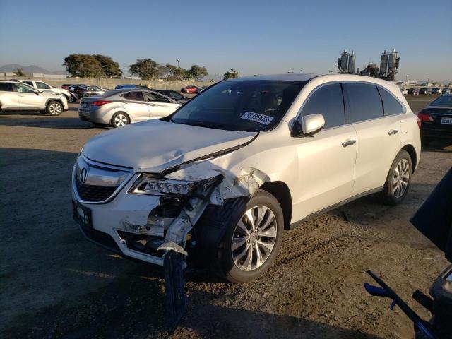 ACURA MDX TECHNO 2016 with VIN 5FRYD3H44GB001209 - Photo from auction