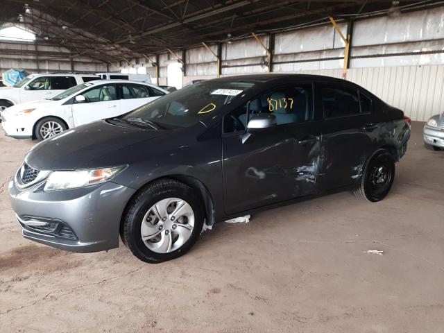 HONDA CIVIC LX 2013 with VIN 2HGFB2F56DH573555 - Photo from auction
