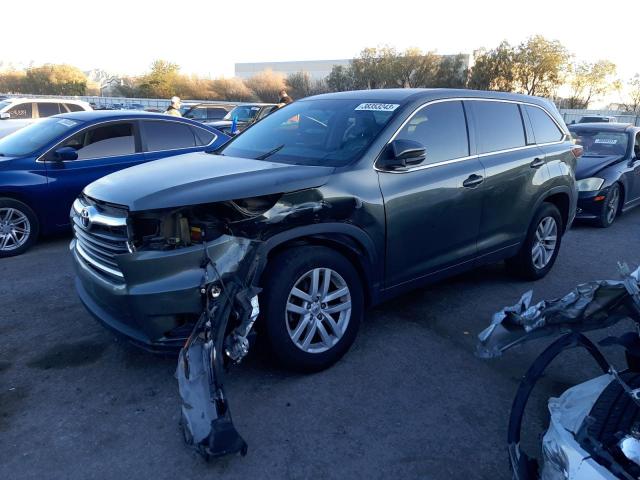 TOYOTA HIGHLANDER 2014 with VIN 5TDZARFH3ES004327 - Photo from auction
