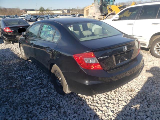 Photo 2 from auction – 2012 HONDA CIVIC LX with VIN 2HGFB2F50CH591578
