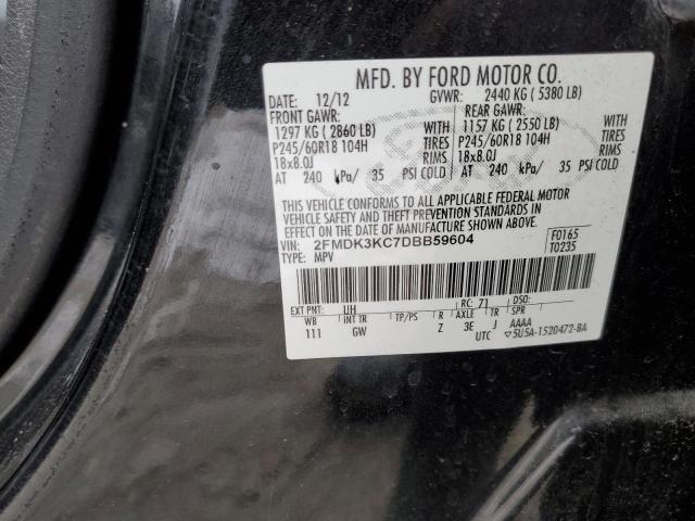 Photo 14 from auction – 2013 FORD EDGE LIMIT with VIN 2FMDK3KC7DBB59604
