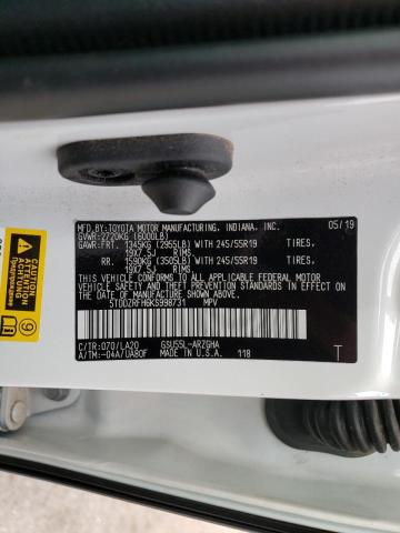 Photo 14 from auction – 2019 TOYOTA HIGHLANDER with VIN 5TDDZRFH6KS998731